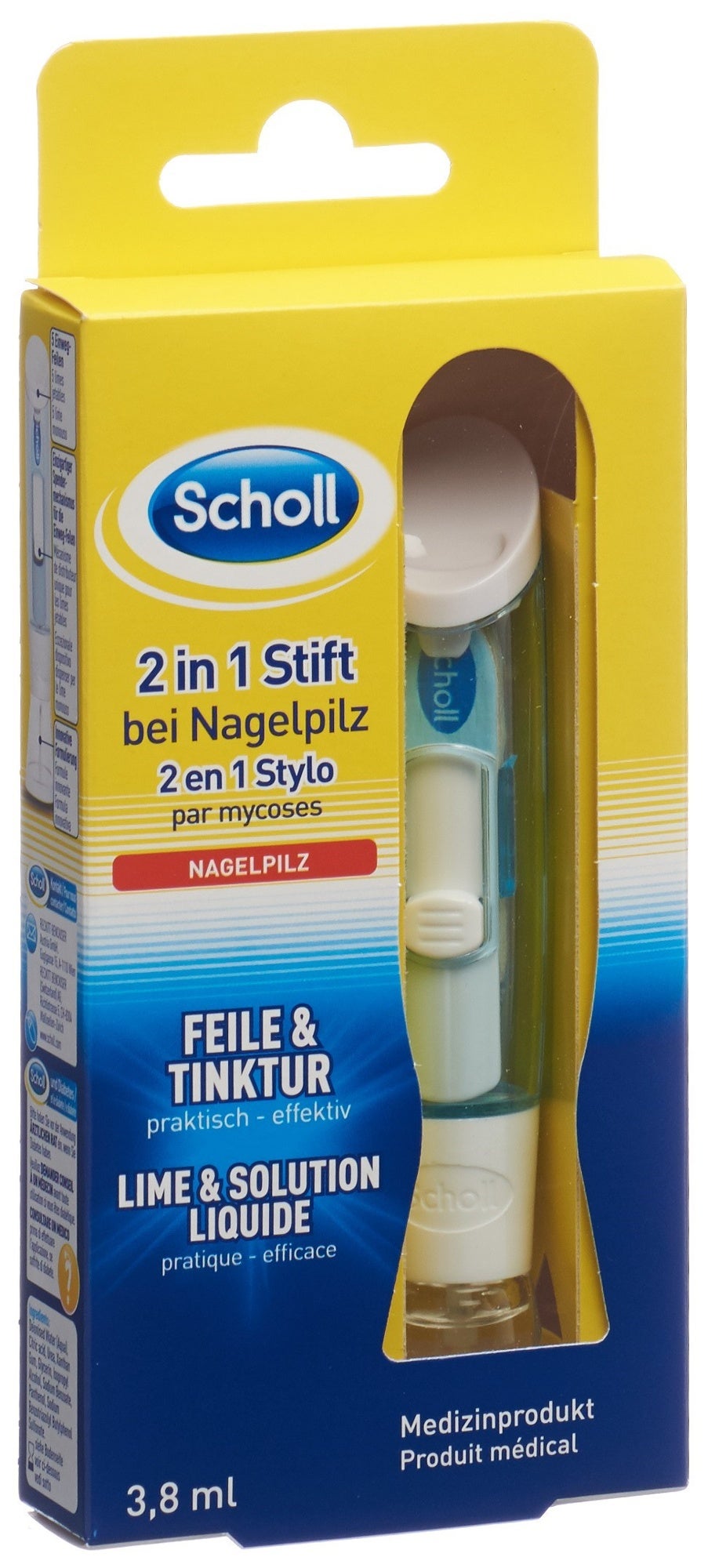 Scholl 2in1 stick per funghi delle unghie