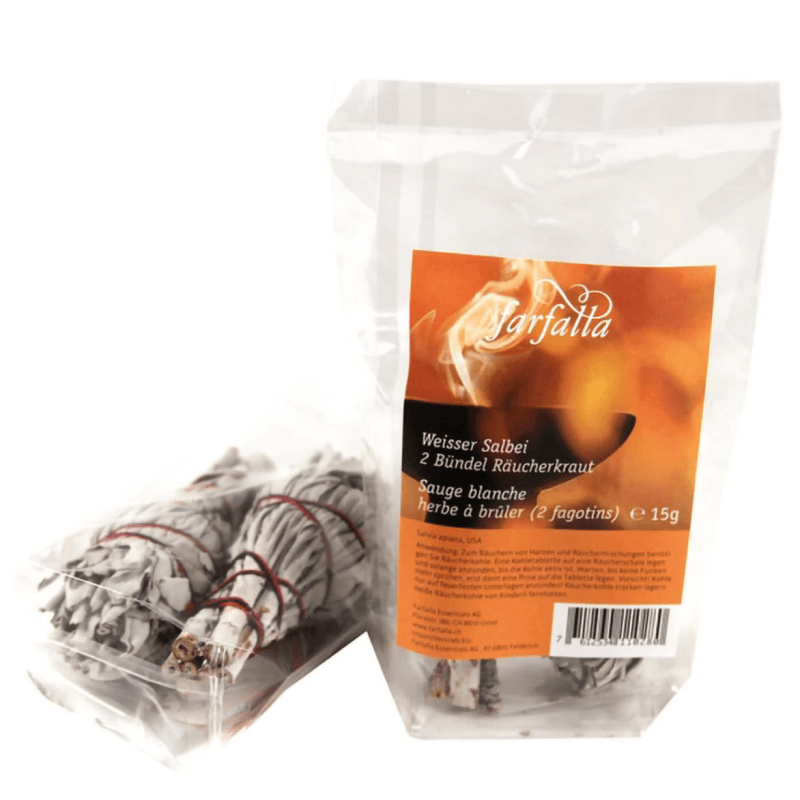 farfalla Incenso Salvia Bianca 2 mazzetti da 15 g ciascuno