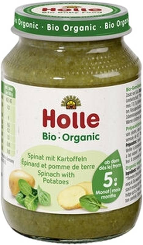 HOLLE Spinaci con patate vaso biologico 190 g