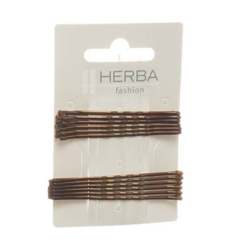 Pinza per erbe 6+6,5 cm marrone 12 pezzi