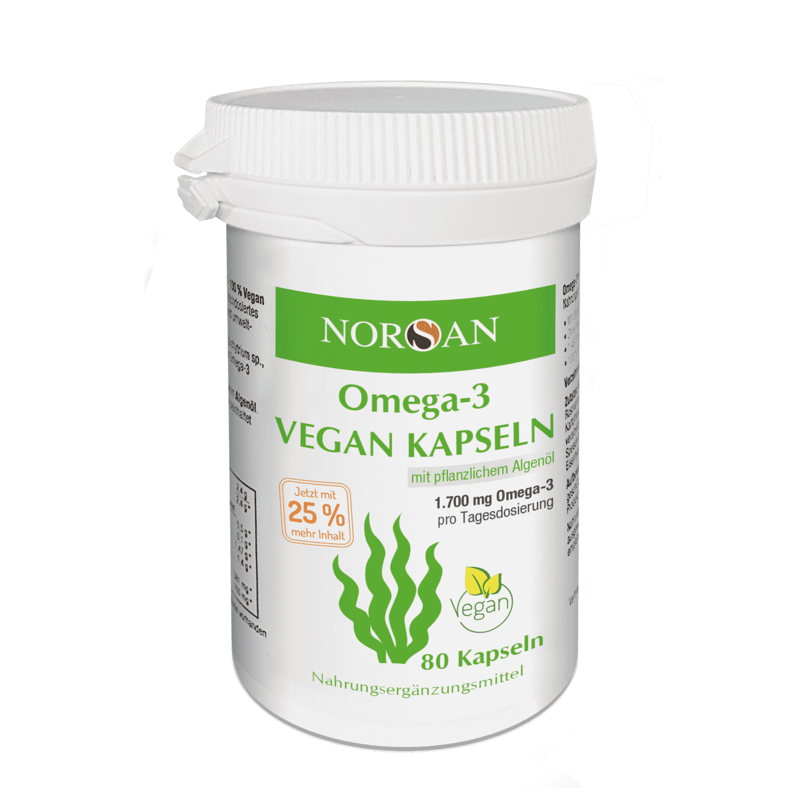 NORSAN Omega-3 Kapseln vegan 80 Stück