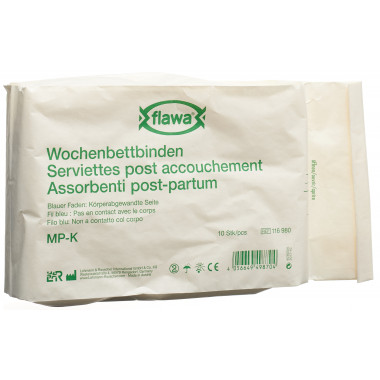 Flawa bende post-partum MP-K trattate anti-germi Btl 10 pezzi