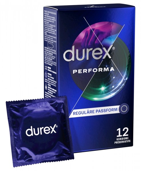 Durex Performa Präservativ für längeren Sex 12 Stück