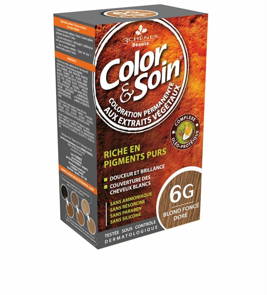 COLOR & SOIN Colorazione 6G biondo foncé doré 135ml
