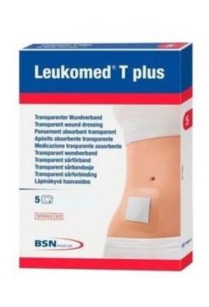 Leukomed T plus medicazione trasparente per ferite 10x30cm con tampone per ferite 5 pezzi