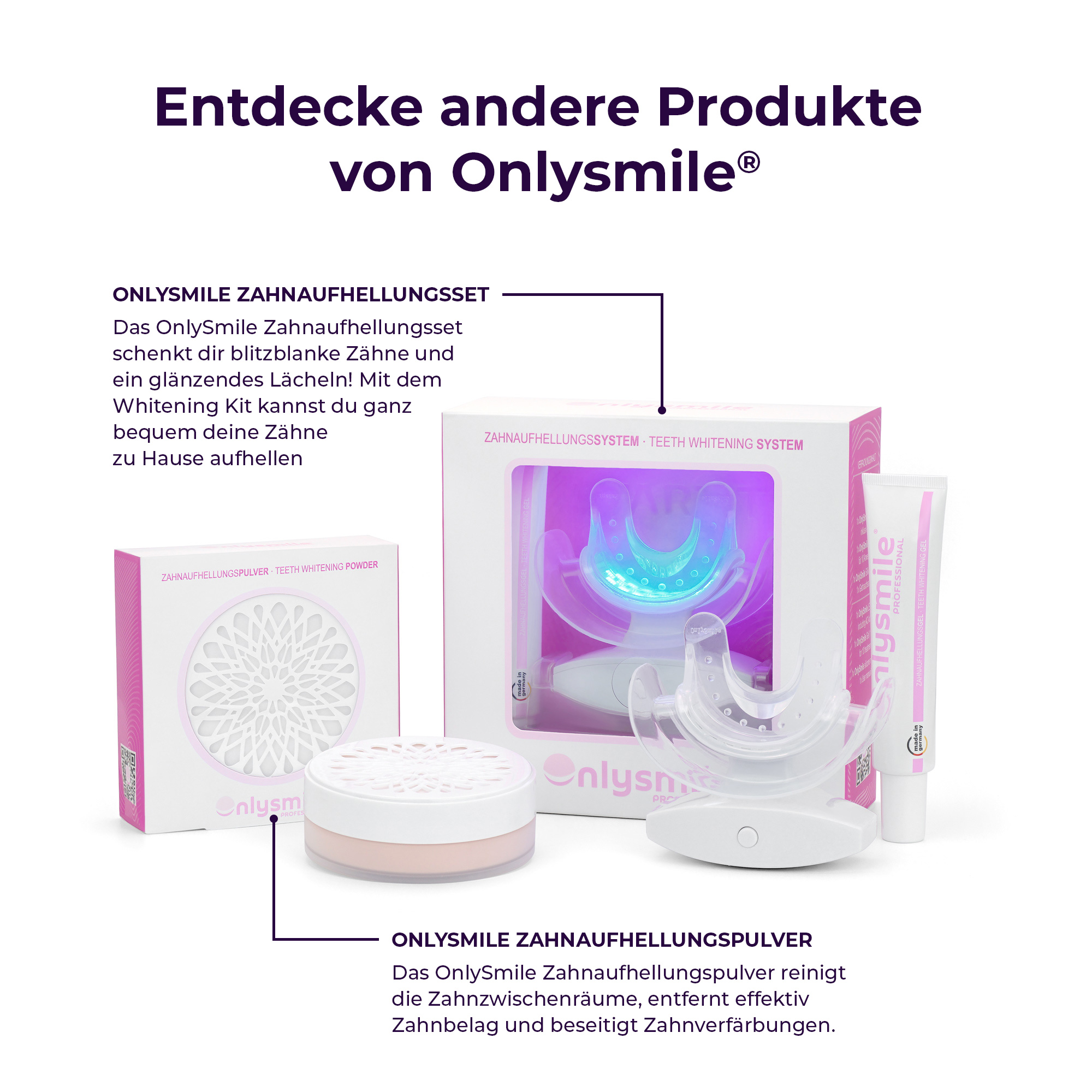OnlySmile® gel sbiancante per denti confezione doppia 2 x 40 ml