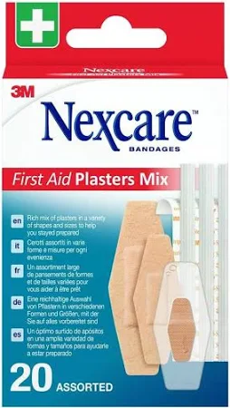 3M Nexcare Set famiglia assortito 20 pezzi Blist