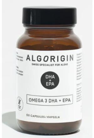 ALGORIGIN Omega 3 DHA+EPA Kaps Glasfl 50 pezzi