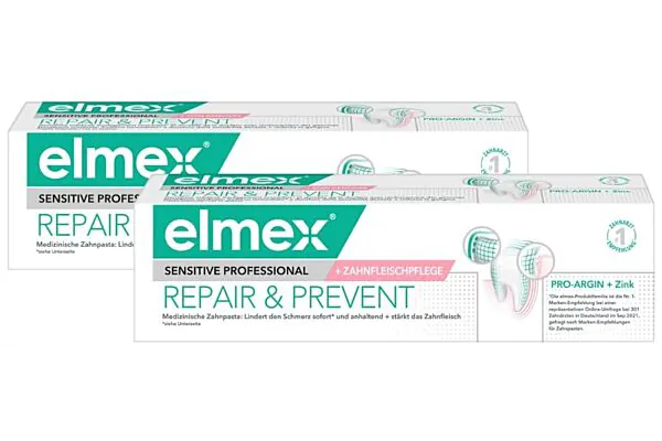 elmex SENSITIVE PROFESSIONAL REPAIR & PREVENT Dentifricio 2 Tb 75ml
