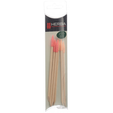 Bastoncini per manicure Herba con punta per lima rosa pesca 6 pezzi