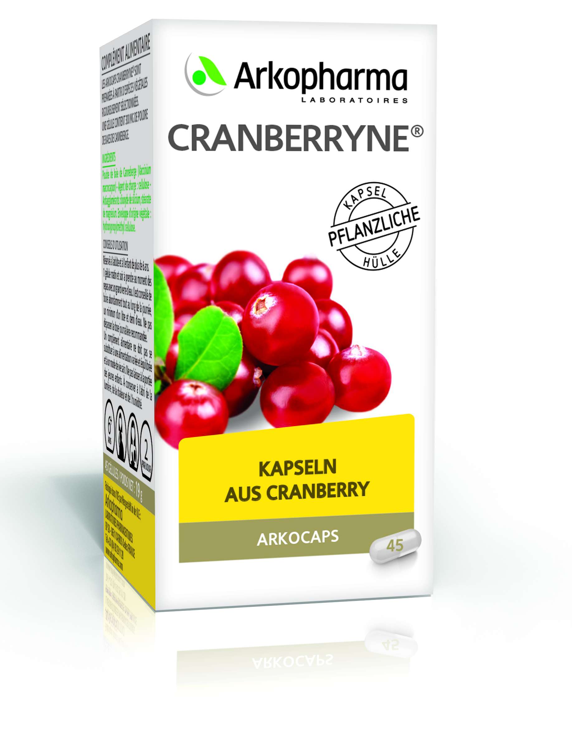 Arkocaps capsule di mirtillo rosso vegetale 150 pezzi