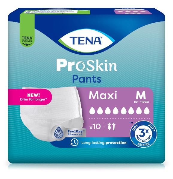 TENA Pantaloni Maxi M 80-110cm 10 pezzi