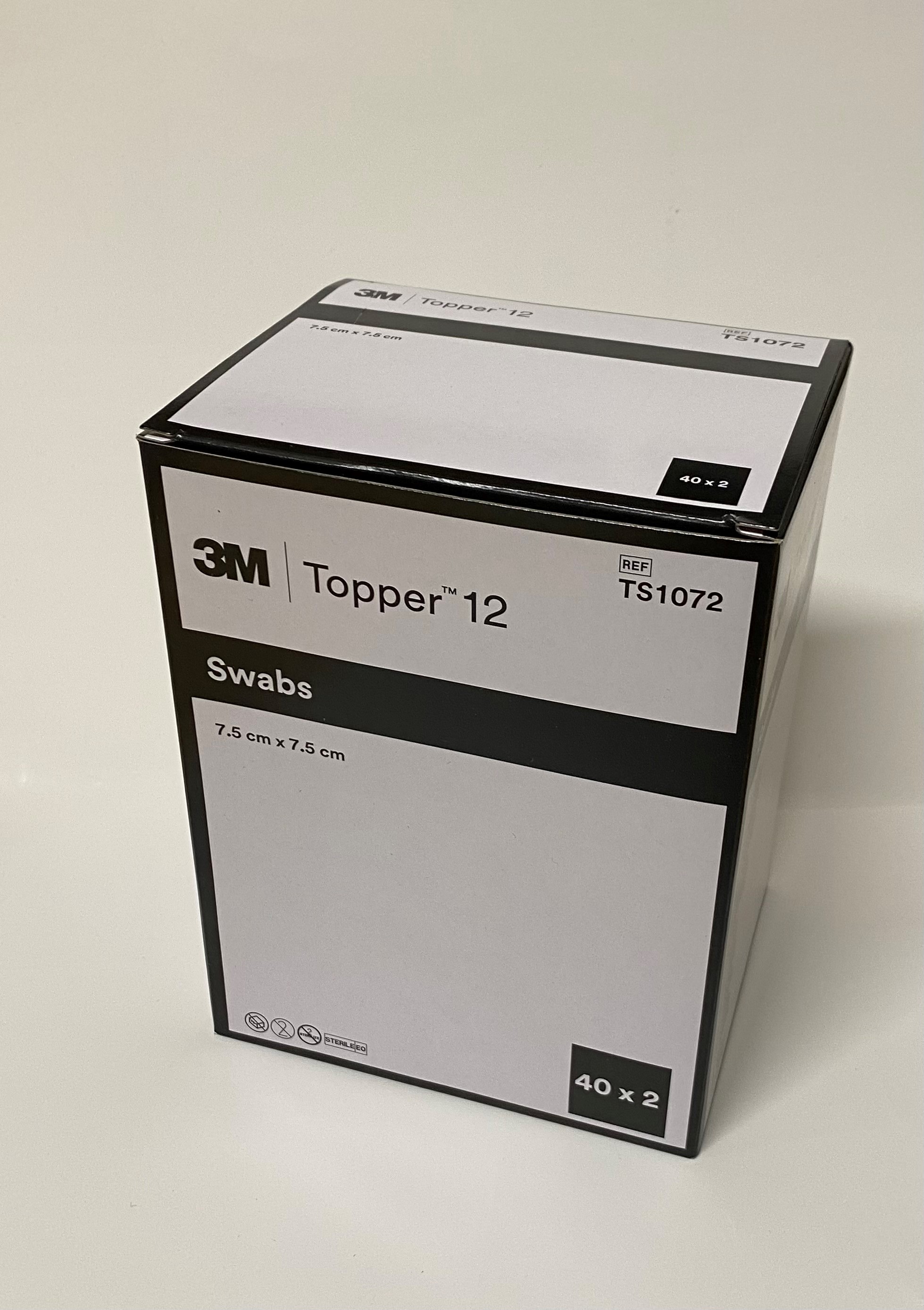 Topper 12 NW Compresse 7,5x7,5 cm sterili 80 pezzi