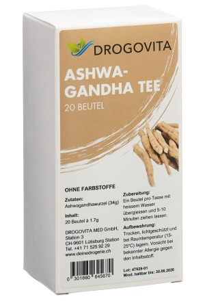 Drogovita Tè Ashwagandha Btl 20 pezzi