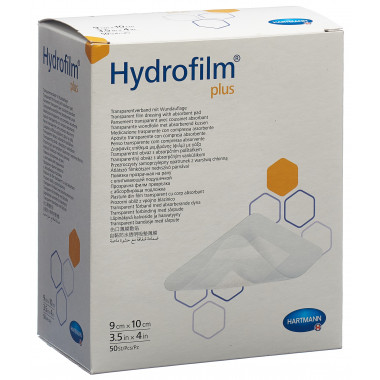 Hydrofilm PLUS wasserdichter Wundverband 9x10cm steril 50 Stück