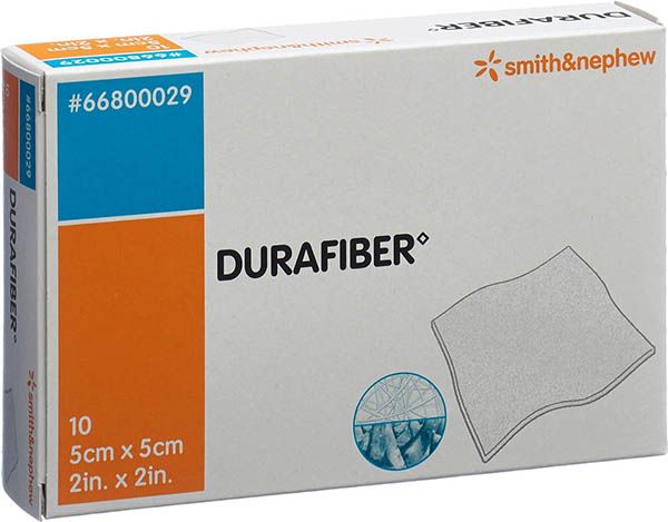 Medicazione Durafibre 5x5cm sterile 10 pezzi