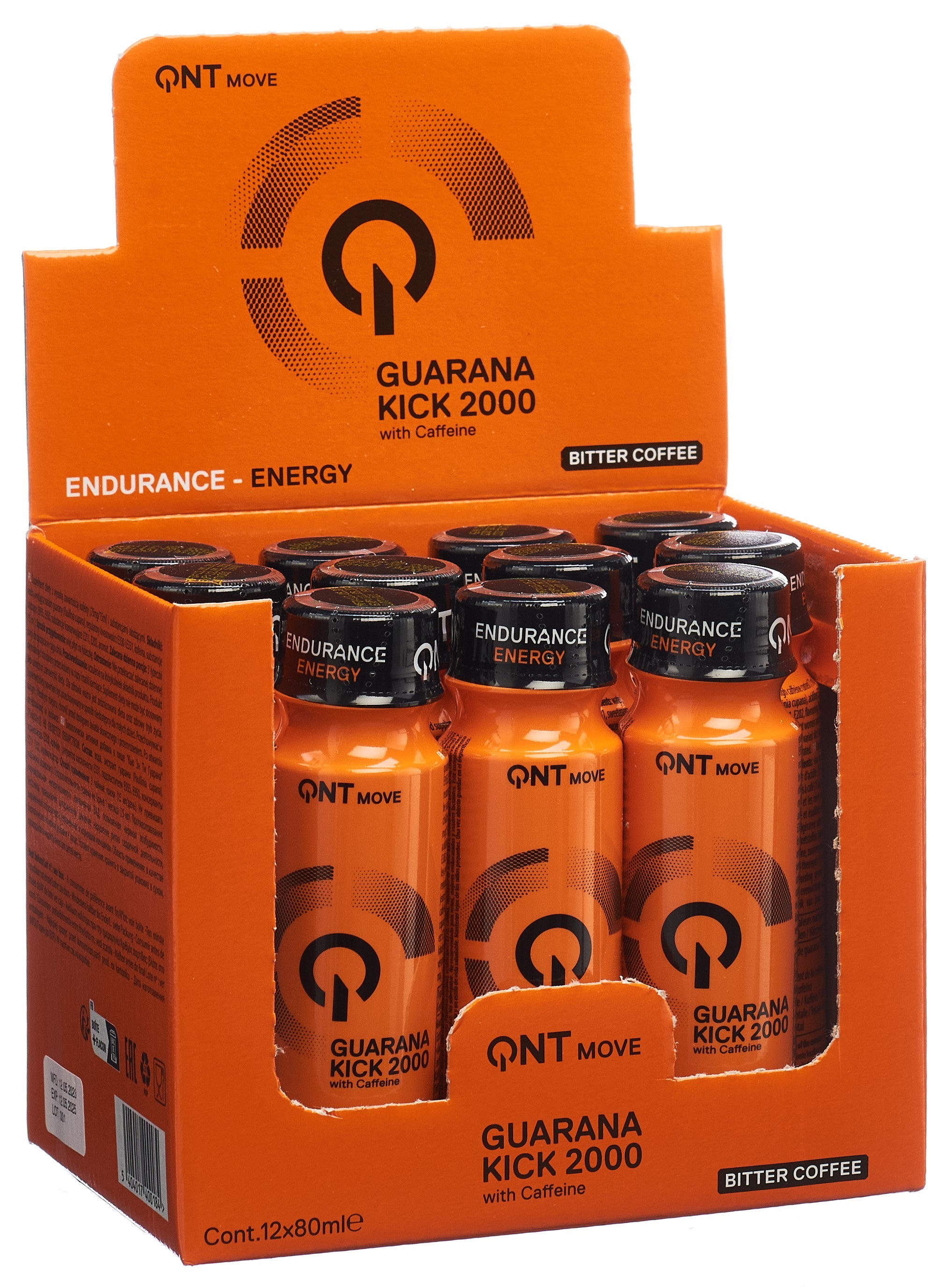 QNT Guarana Kick 2000 Shot Guaranà+Caff 12 x 80ml