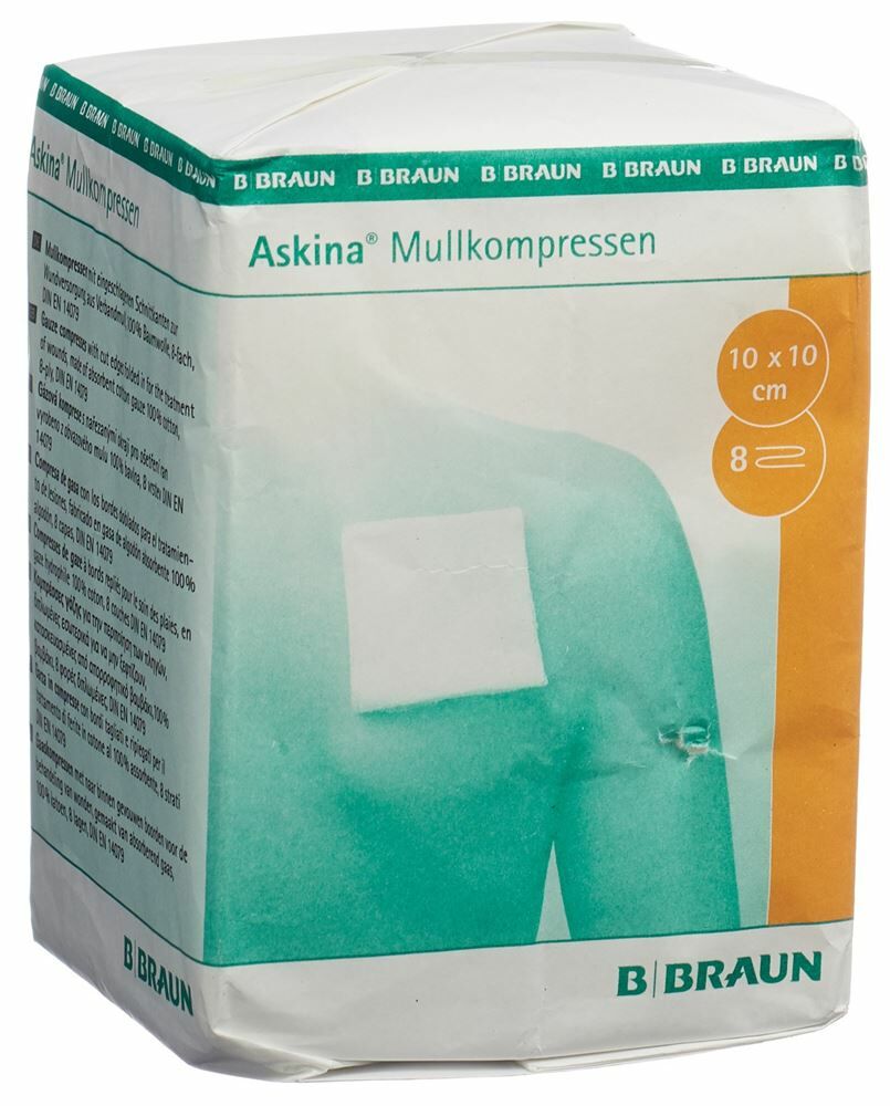 Askina garza compressa 10cmx10cm 100 pezzi