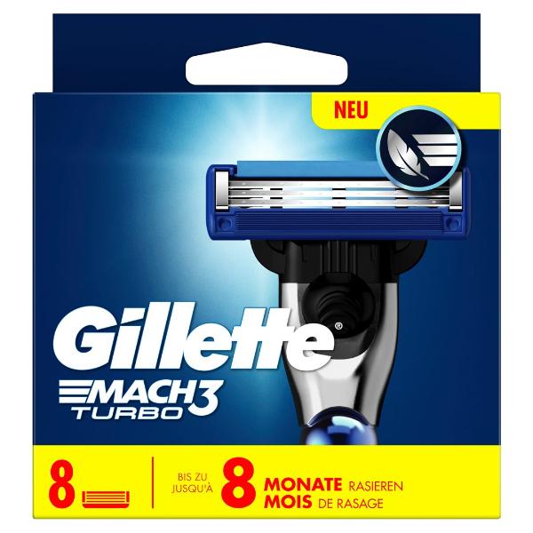 GILLETTE Mach3 Systemkl Turbo 3D (n) 8 pezzi