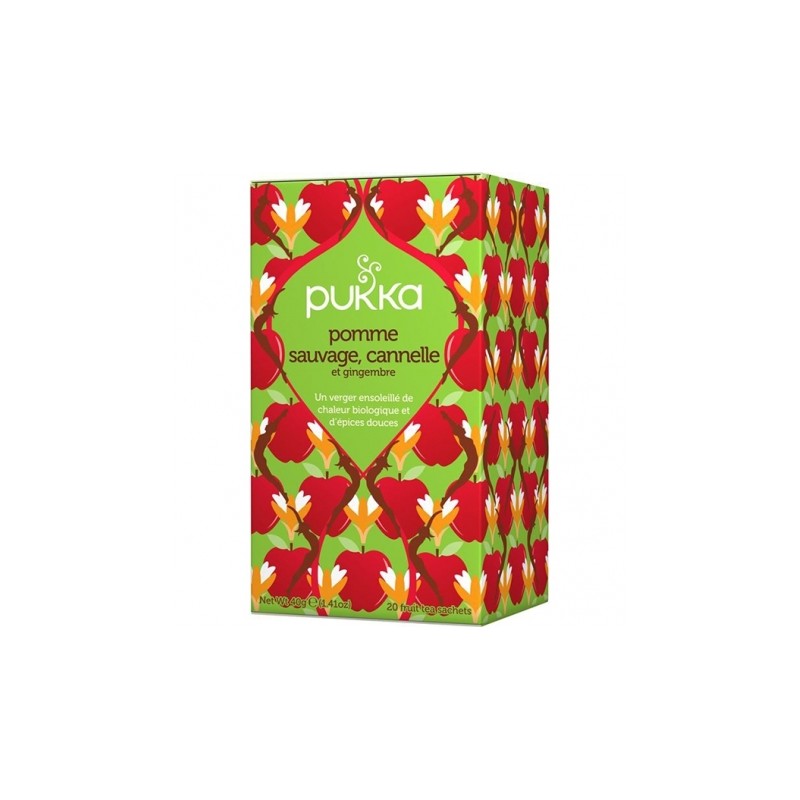 Pukka Pomme Sauvage Cannelle et Gingembre Thé bio Btl 20 pezzi