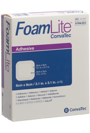 Foam Lite Convatec medicazione in schiuma di silicone 8x8cm 10 pezzi