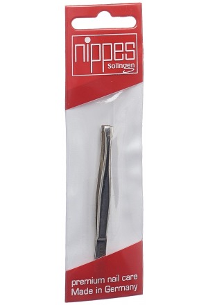 Pinzette Nippes 8cm diritte nichelate