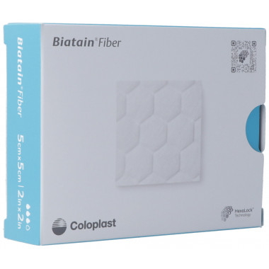 Biatain Fibre medicazione in fibra gelificante 5x5cm 10 pezzi