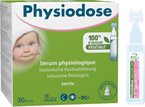 PHYSIODOSE Verde Soluzione fisiologica sterile, 30 x 5 ml