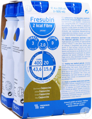 Fresubin 2 kcal Fibre DRINK Cappuccino 4x 200ml