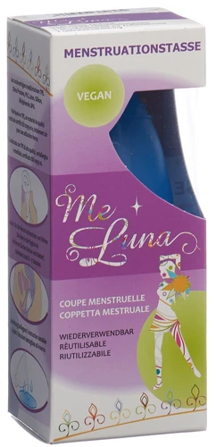 ME LUNA Coppa mestruale Classic L Blu