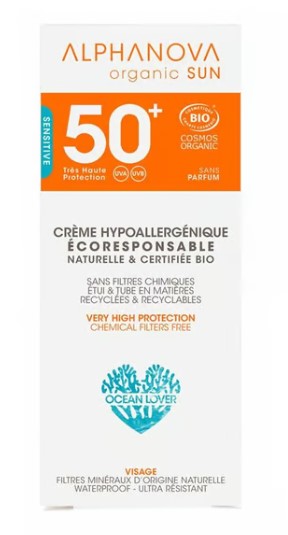 ALPHANOVA® SUN Face Organic SPF50+ ipoallergico 50g