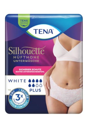 Tena Silhouette Plus L 95-125cm bianco 10 pezzi