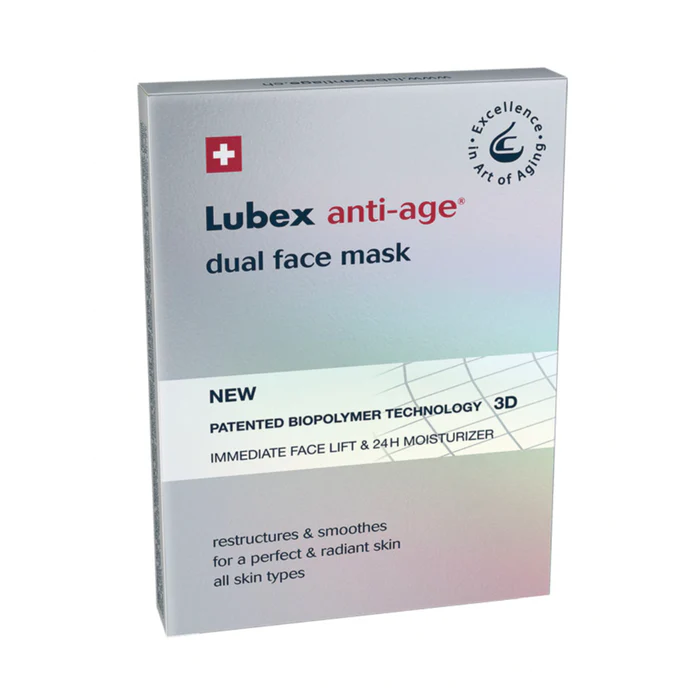 Maschera viso Lubex anti-age doppia 4 pezzi