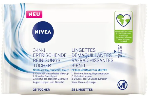 Nivea Erfrischende Reinigungstücher 25 Stück