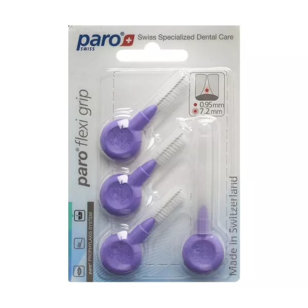 PARO Flexi Grip 8mm medio-grosso viola cilindrico 4 pezzi
