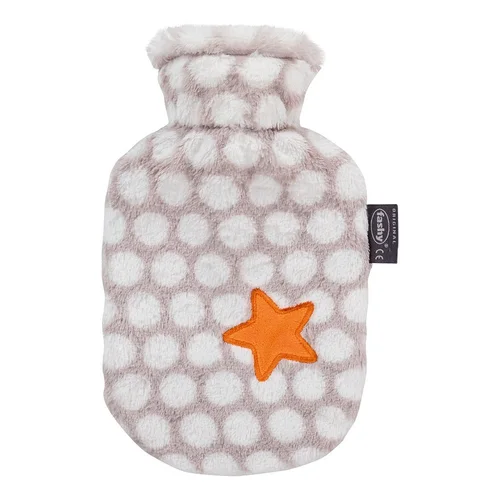 Bottiglia d'acqua calda per bambini Fashy 0,8 l Penguin Star Flau