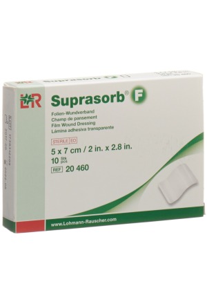 Suprasorb F Folien-Wundverband 7x5cm steril 10 Stück