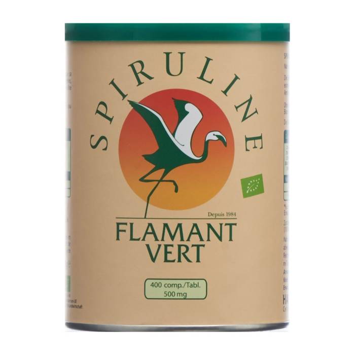 Spirulina Flamant Vert Compresse biologiche 500mg 400 pezzi