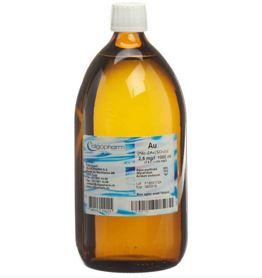 OLIGOPHARM Soluzione di oro 2,5 mg/l 1000ml