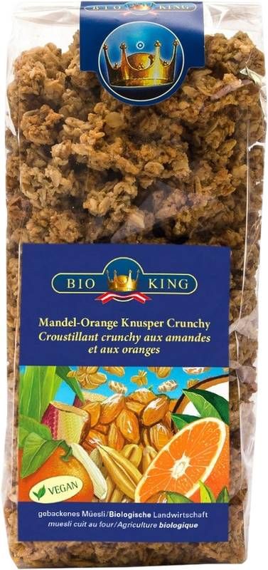 BIOKING Croccante di mandorle all'arancia biologico 375g