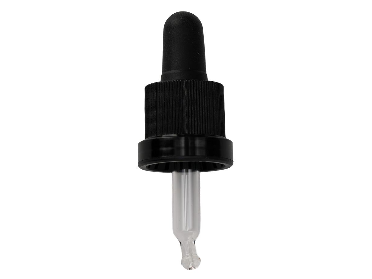 AROMALIFE pipetta 5ml nera per bottiglie in vetro ambrato