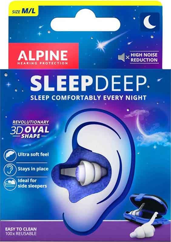 Tappi per orecchie ALPINE SleepDeep Eurohole 1 paio
