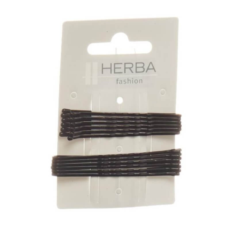 Pinza Herba 6+6,5 cm nero 12 pezzi