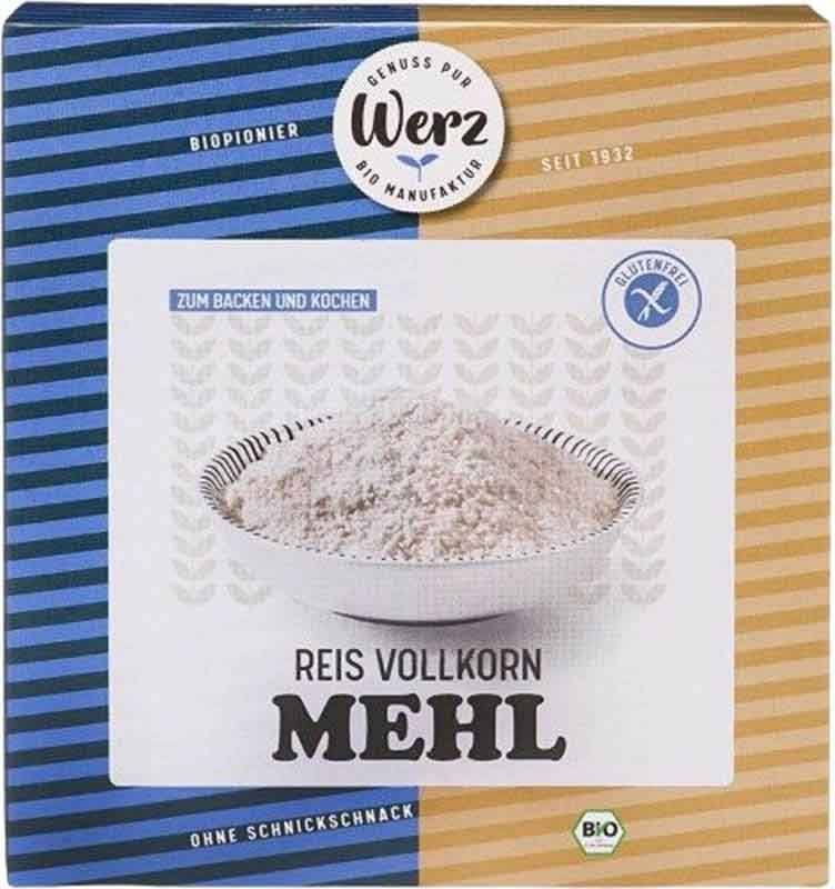 WERZ Farina di riso biologica senza glutine 1kg