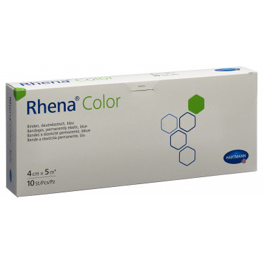 Bende elastiche Rhena Colour 4cmx5m blu aperte 10 pezzi
