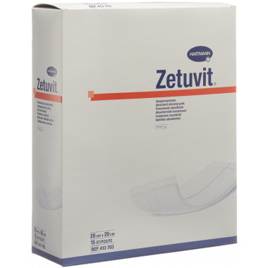 Zetuvit benda assorbente 20x20cm sterile 15 pezzi