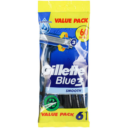Gillette Blue 3 Smooth Einwegrasierer 6 Stück