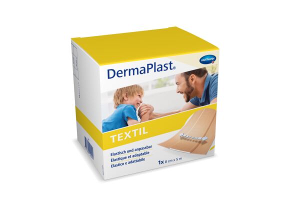 Dermaplast Textil Schnellverband 8cmx5m Rolle
