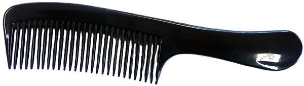 HERBA manico a pettine in plastica nero
