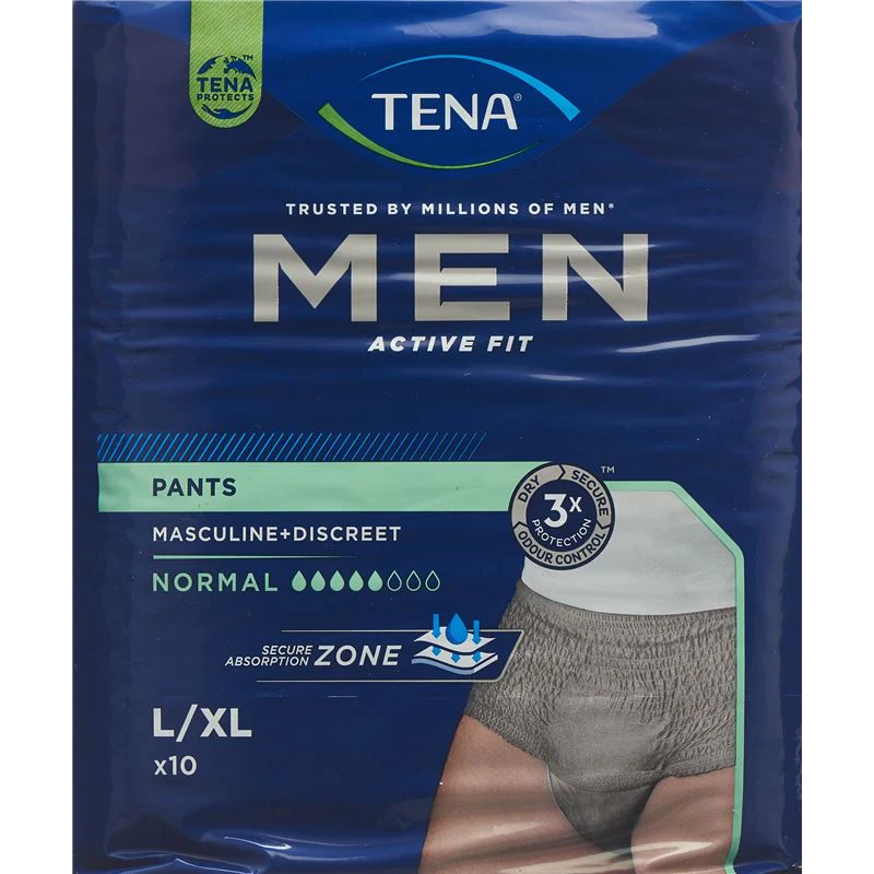 TENA Uomo Pantaloni Active Fit Plus L/XL 10 pezzi